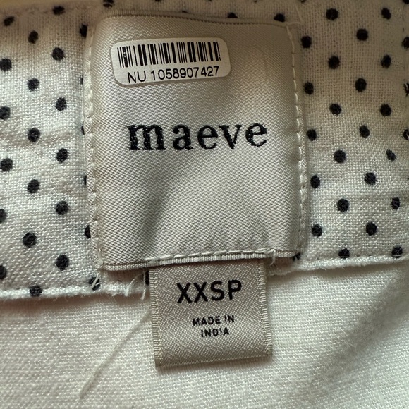 Maeve Anthropologie The Mona linen blend dress XXS - Picture 7 of 8